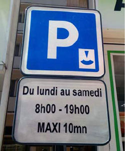 European blue zone parking disc, Parking discs, Car accessories