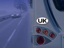 Caravan UK plate