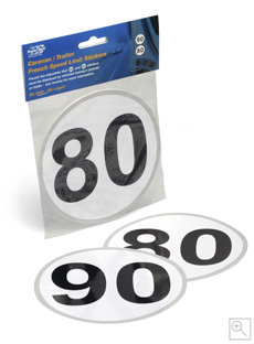 Caravan/Trailer French Speed Limit Stickers