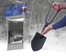 Winter Essentials - Emergency Thermal Poncho and Foldable Snow Shovel